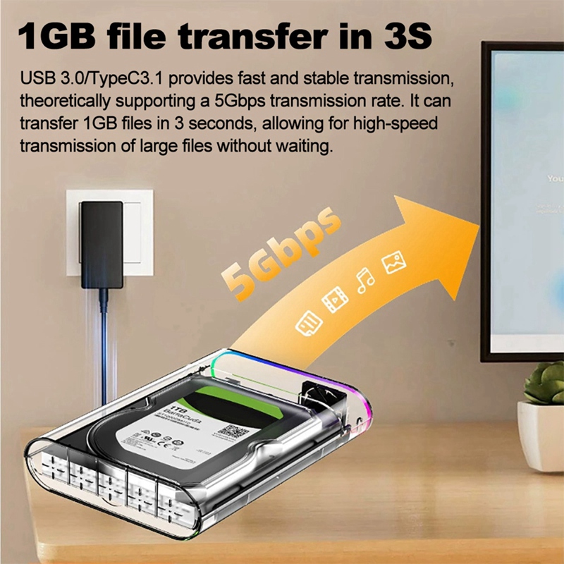 3.5IN HDD/SSD Enclosure Transp - External Ssd review and price