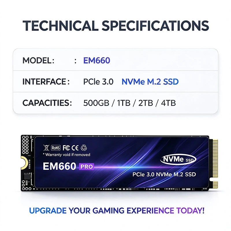 Original EM660 PCIe Portable E - Ssd 2Tb review and price